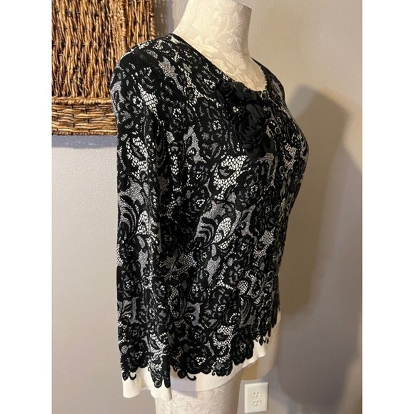 WHBM White House Black Market Womens Cardigan Sweater M Medium - Picture 2 of 7